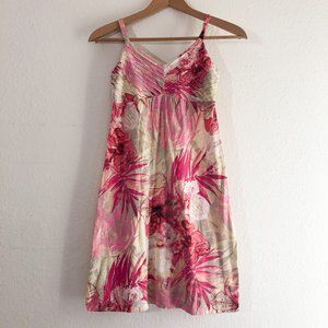 Tommy Bahama Pink and Cream Resort Mini Dress